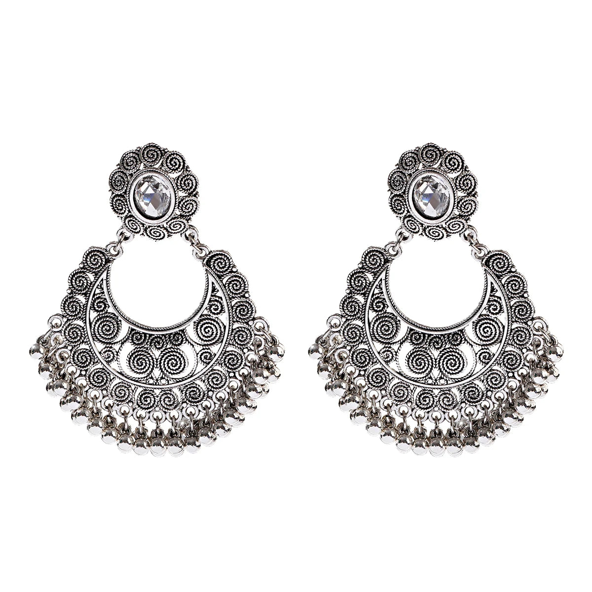 1Pair Earrings For Women Accessories Bells Indian Jewelry Ear Rings For Girls Fashion Vintage Earring Dangling Gift Kolczyki