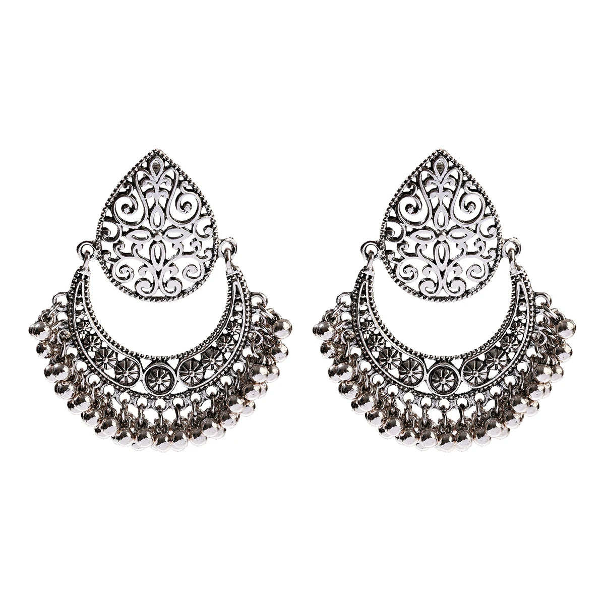 1Pair Earrings For Women Accessories Bells Indian Jewelry Ear Rings For Girls Fashion Vintage Earring Dangling Gift Kolczyki