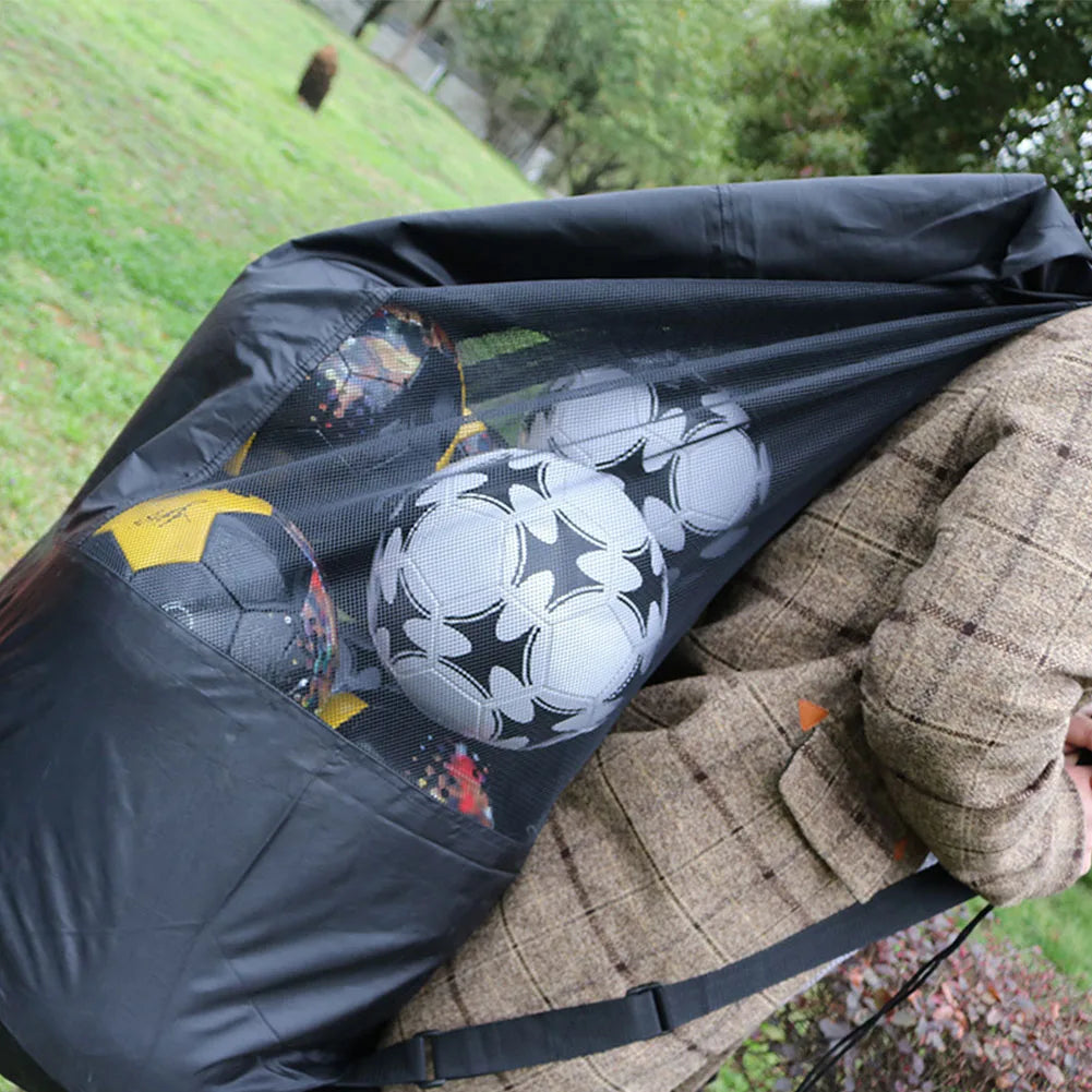 Football Equipment Bag Basketball Volleyball Big Ball Bag Heavy Duty Ball Bag Mesh Bag Large Capacity Football Storage Bag