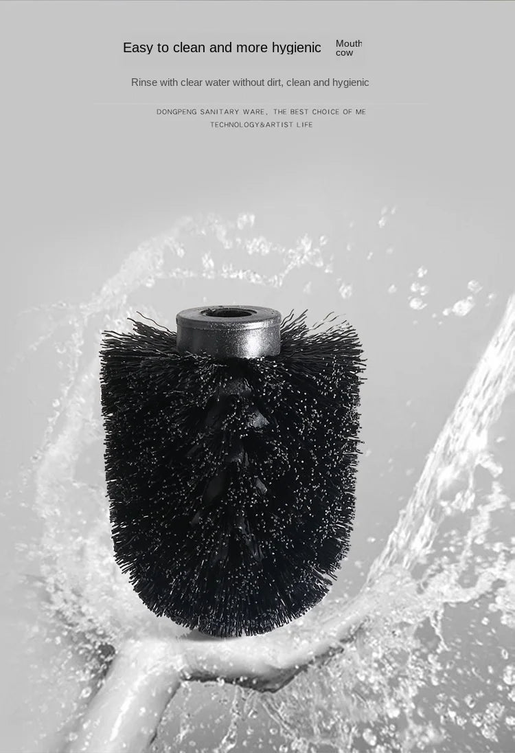 Bathroom bathroom wall-mounted toilet brush Long handle household suit No dead corner soft fur toilet cleaning toilet brush