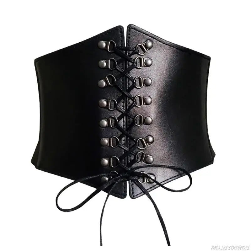 Belts For Women Dresses Waist Buckle Bandage Corset Wide Pu Leather Slimming Body Belts for Women Elastic High Waist wholesales