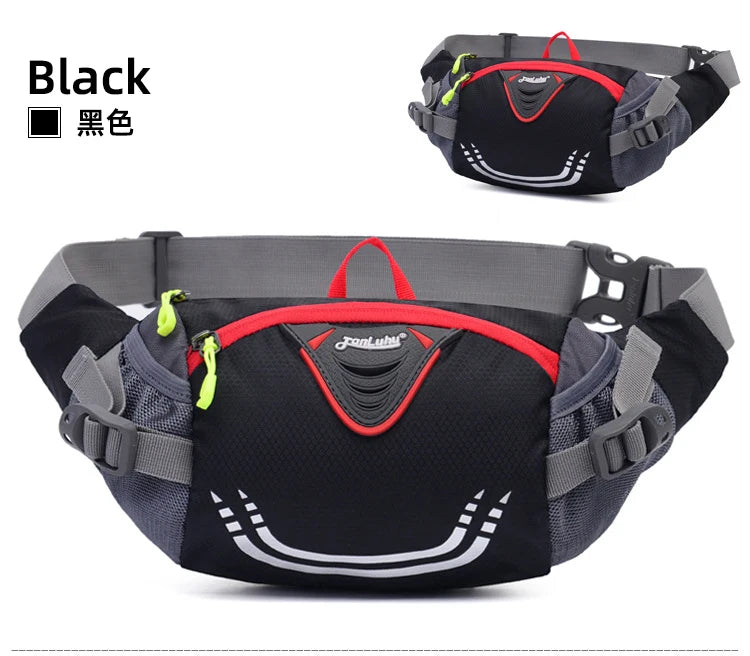 Bike Riding Cycling Running Fishing Hiking Waist Bag Fanny Pack Outdoor Belt Kettle Pouch Gym Sport Fitness Water Bottle Pocket