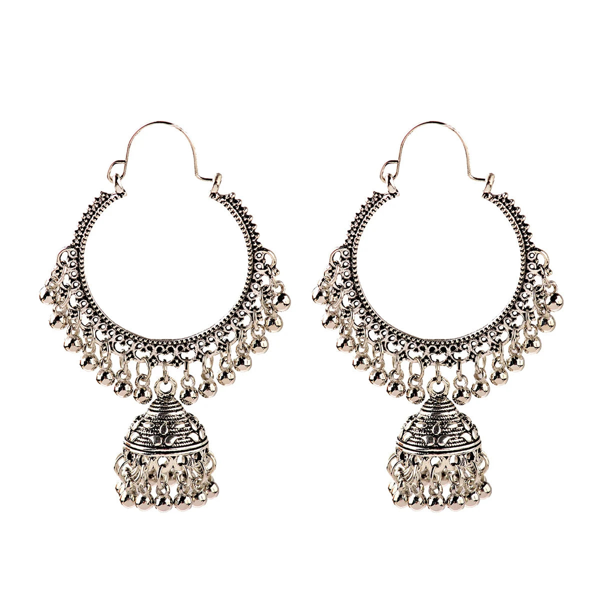 1Pair Earrings For Women Accessories Bells Indian Jewelry Ear Rings For Girls Fashion Vintage Earring Dangling Gift Kolczyki