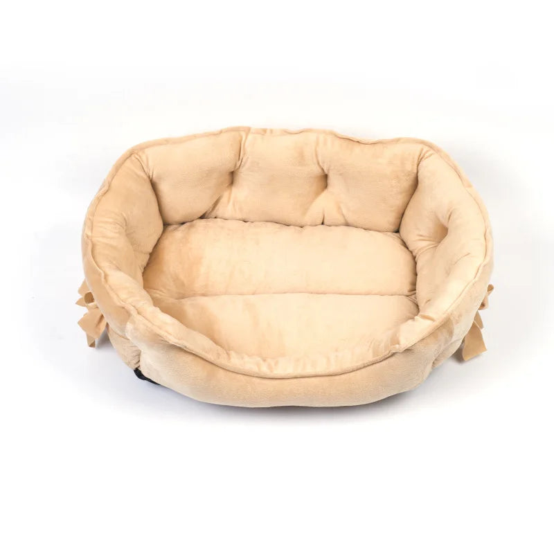 Super Cute Cute Pet Litter Cattery Dog Soft and Comfortable High Elastic PP Cotton Wool Dog Bed Small Dog Sofa for All Seasons