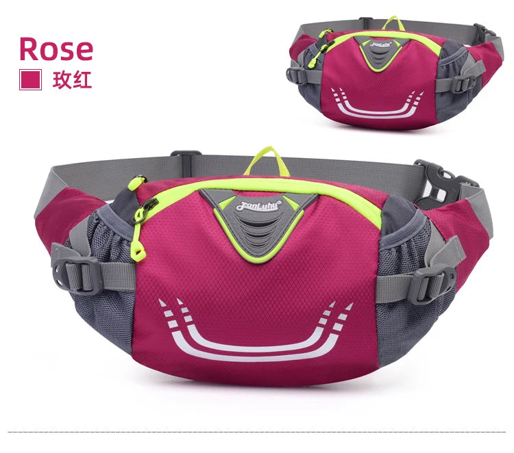 Bike Riding Cycling Running Fishing Hiking Waist Bag Fanny Pack Outdoor Belt Kettle Pouch Gym Sport Fitness Water Bottle Pocket