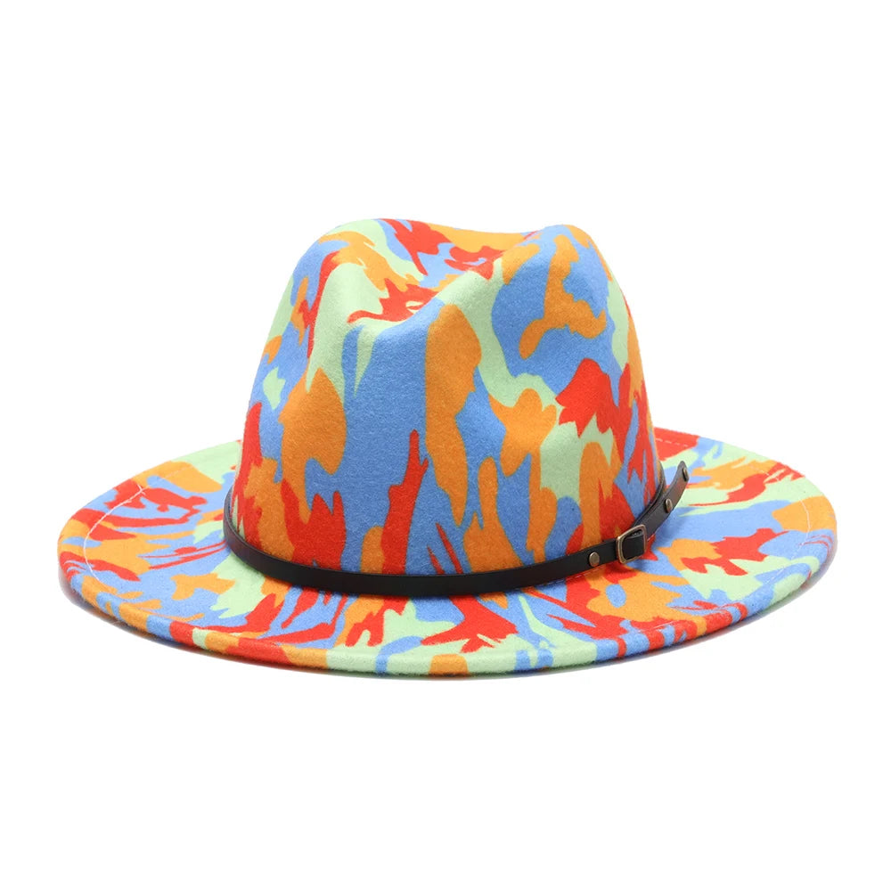 2020 winter fedora hats for women fashion Flat wide Brim Wool Felt Jazz Fedora Hats for men red goth top vintage wedding Hat cap