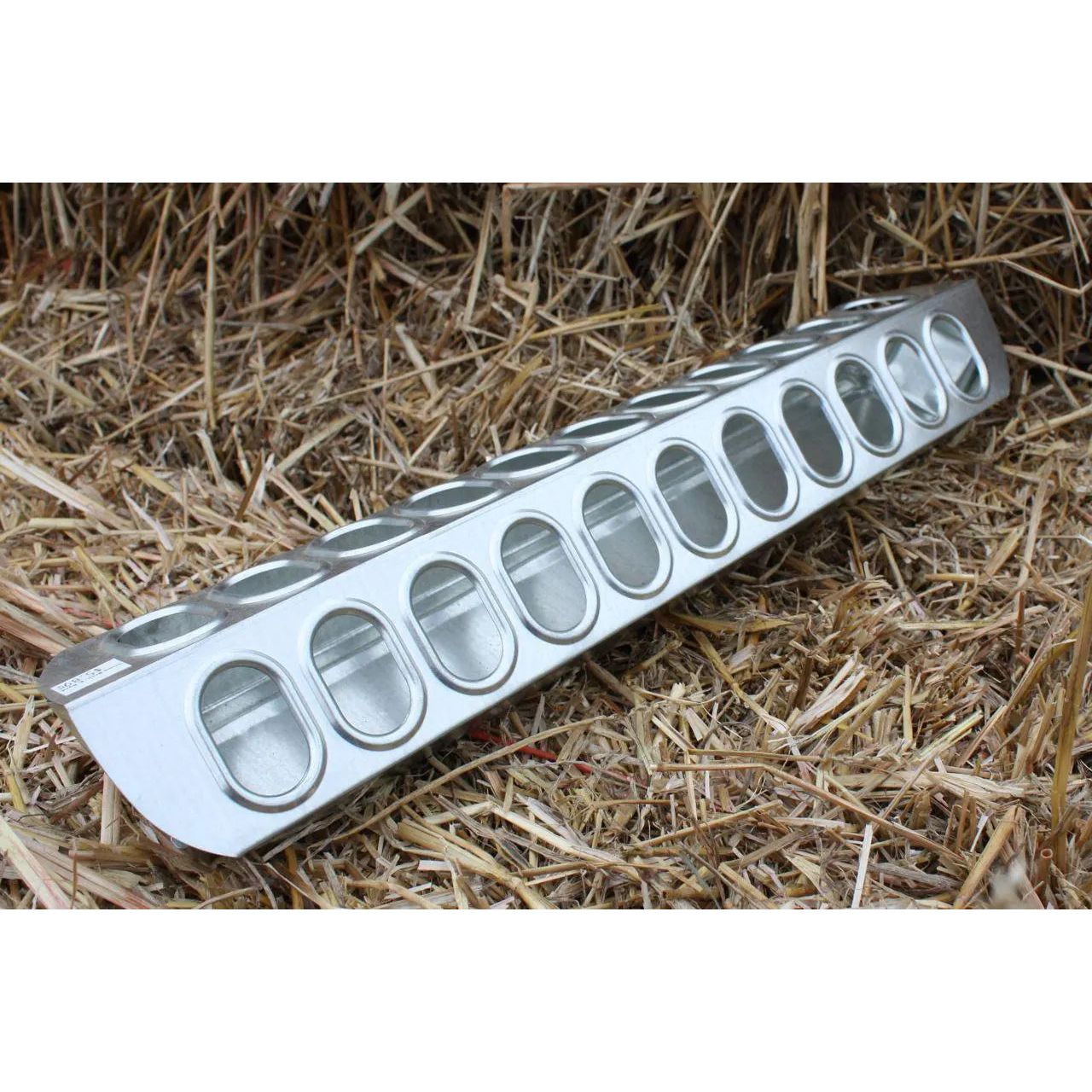 Miller 24" Galvanized Slide Top Poultry Chicken Feeder 9830