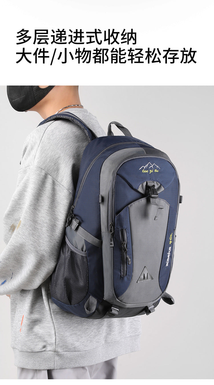 New Men Backpack Nylon Waterproof Casual Outdoor Travel Backpack Ladies Hiking Camping Mountaineering Bag Youth Sports Bags