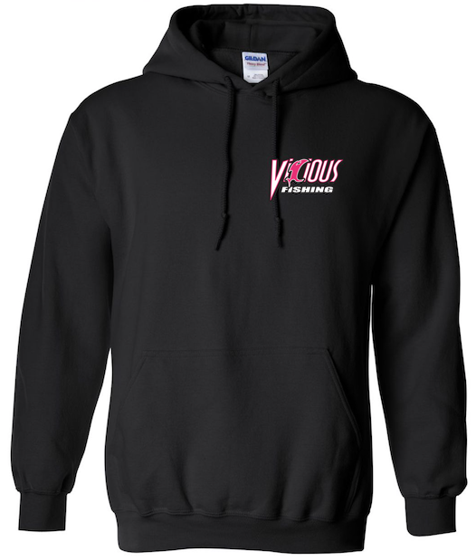 Vicious Classic Pink & Black Hoodie