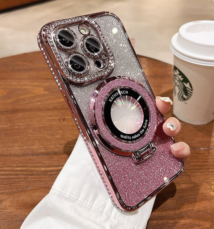 RAMODO Luxury Plating Diamond Gradient Phone Case