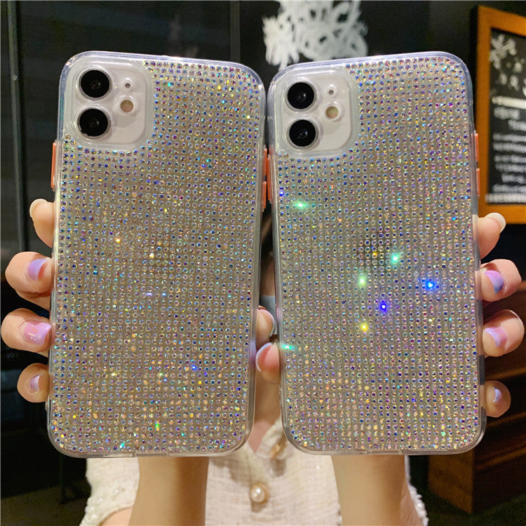 RAMODO Transparent Diamond Rhinestone iPhone Case
