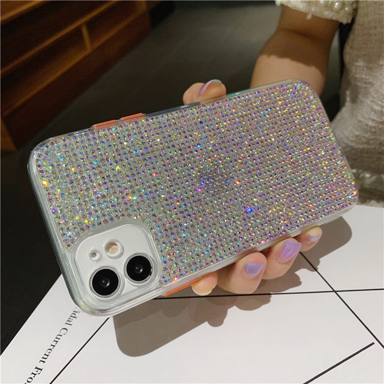 RAMODO Transparent Diamond Rhinestone iPhone Case