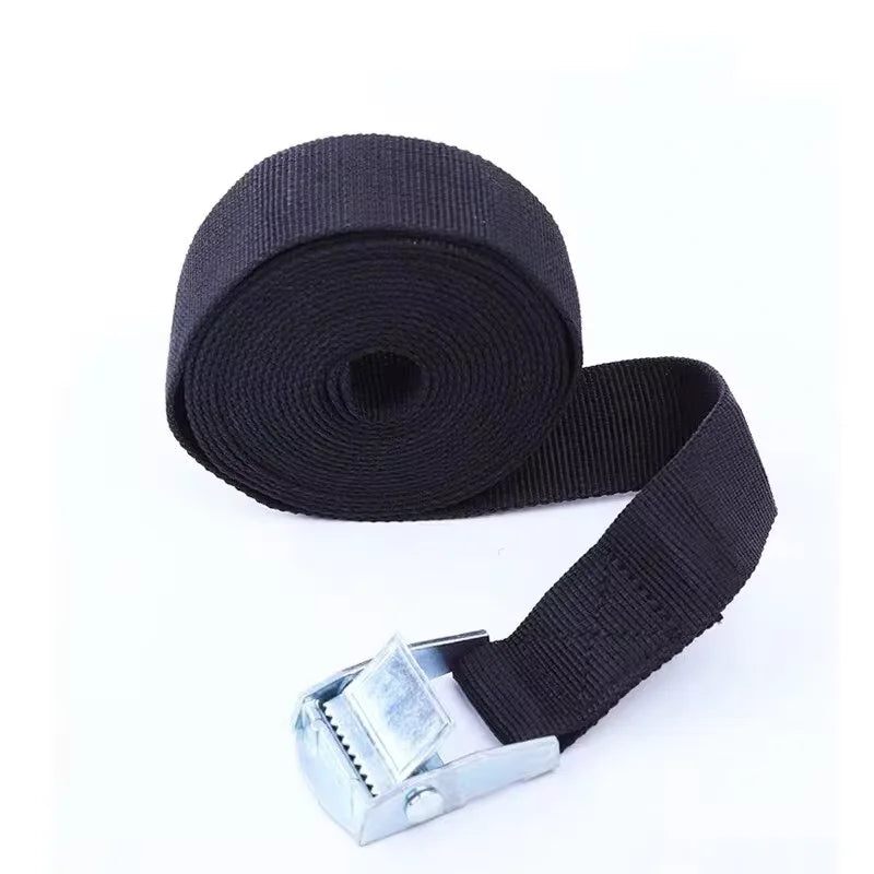 3/4p 2M Buckle Tie-Down Belt cargo straps for Car motorcycle bike With Metal Buckle Tow Rope Strong Ratchet Belt for Luggage Bag