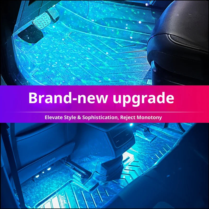 Automotive ambient light, automatic door opening sensor, car mounted colorful voice control, interior decoration, no wiring, wir