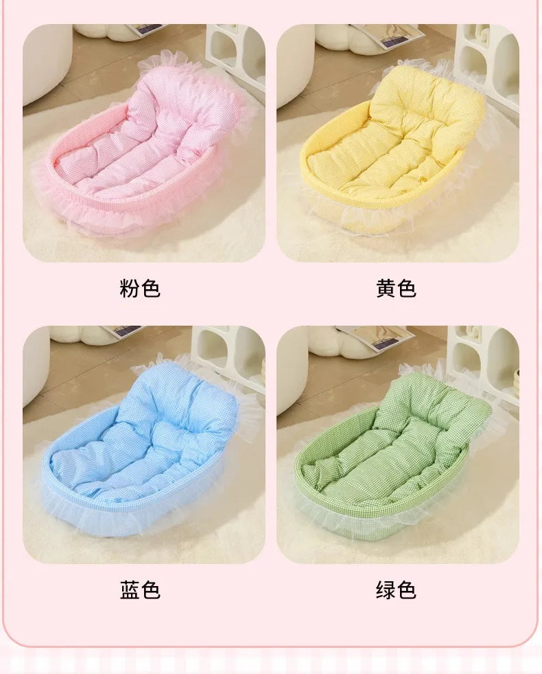Macaron dog bed pet kennel kennel four seasons universal winter dopamine cat nest deep sleeping nest pet supplies spot