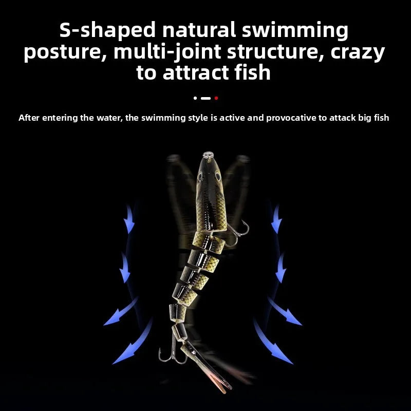 Fishing Lures Multi Jointed Swimbait Crank Bait Slow Sinking Bionic Artificial Bait Freshwater Saltwater Trout Bass Fishing Acce