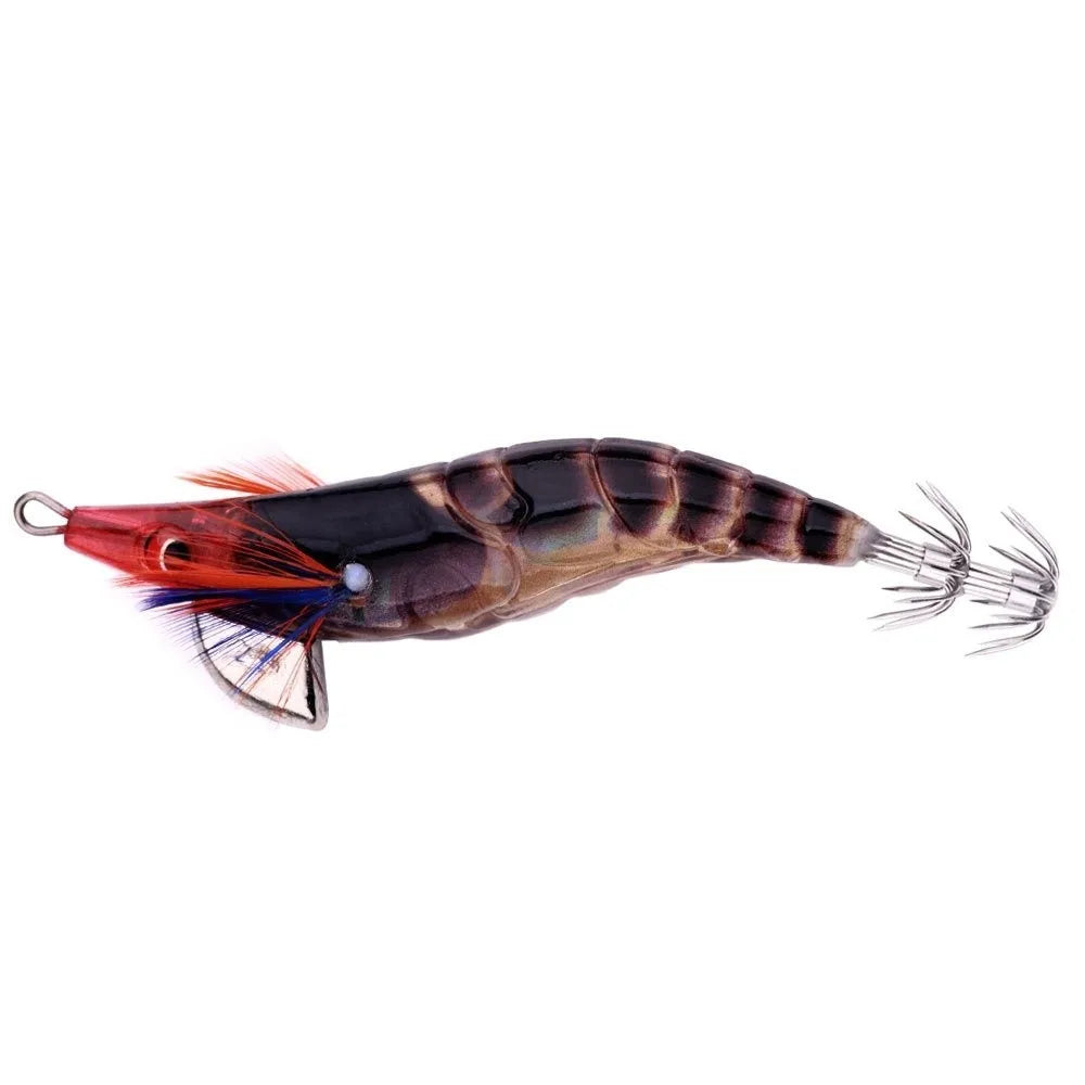 10cm 12g Fishing Lure 2.5# hook Artificial Noctilucent Squid Cuttlefish Jigs Noctilucent Wood Artificial Squid Hook Jigs