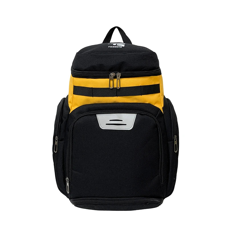 Basketball Soccer Backpack with Shoes Pocket  Outdoor Sports Training Commuting Bag Gym Fitness Bag College Laptop Schoolbag Men