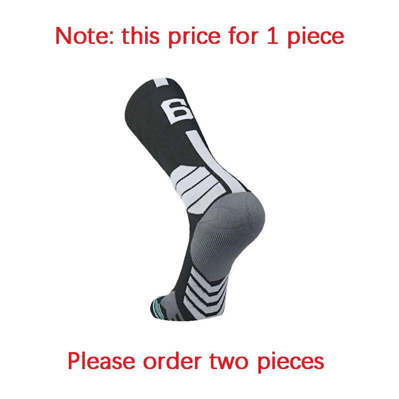Sports Basketball Socks Professional 1pc Football Sock Men's Cycling Soccer Socks Running Sock Calcetines Customized Number 0-9