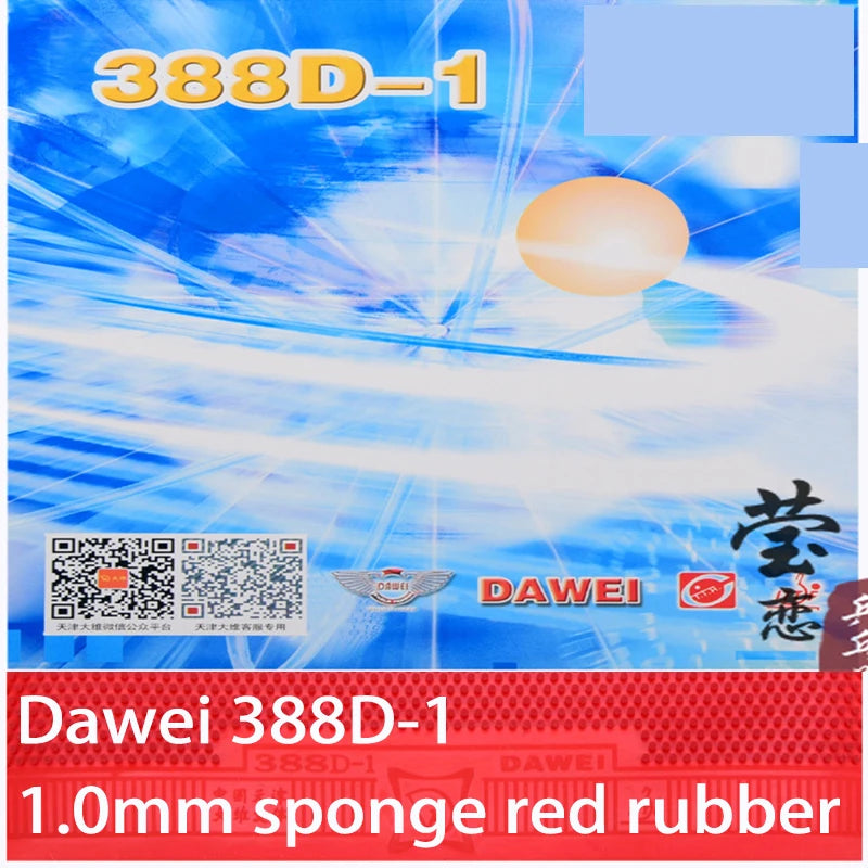Dawei-Table tennis rackets 388d-1, rubber, long pimples, racquet sports equipment