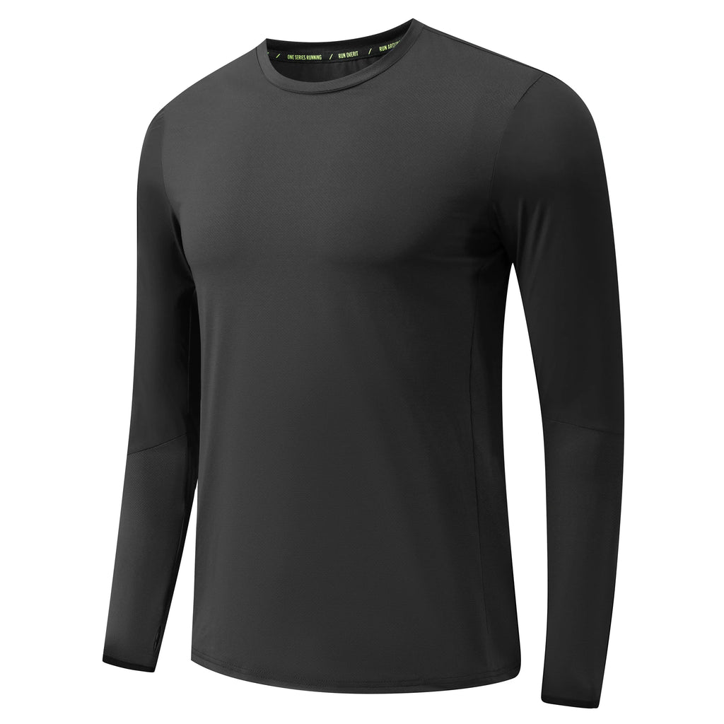 Men Athletics Tops Long Sleeve Running Shirts Mens Sport Soccer Hiking Fitness Cycling Gym T Shirts Clothing Elastic Breathable
