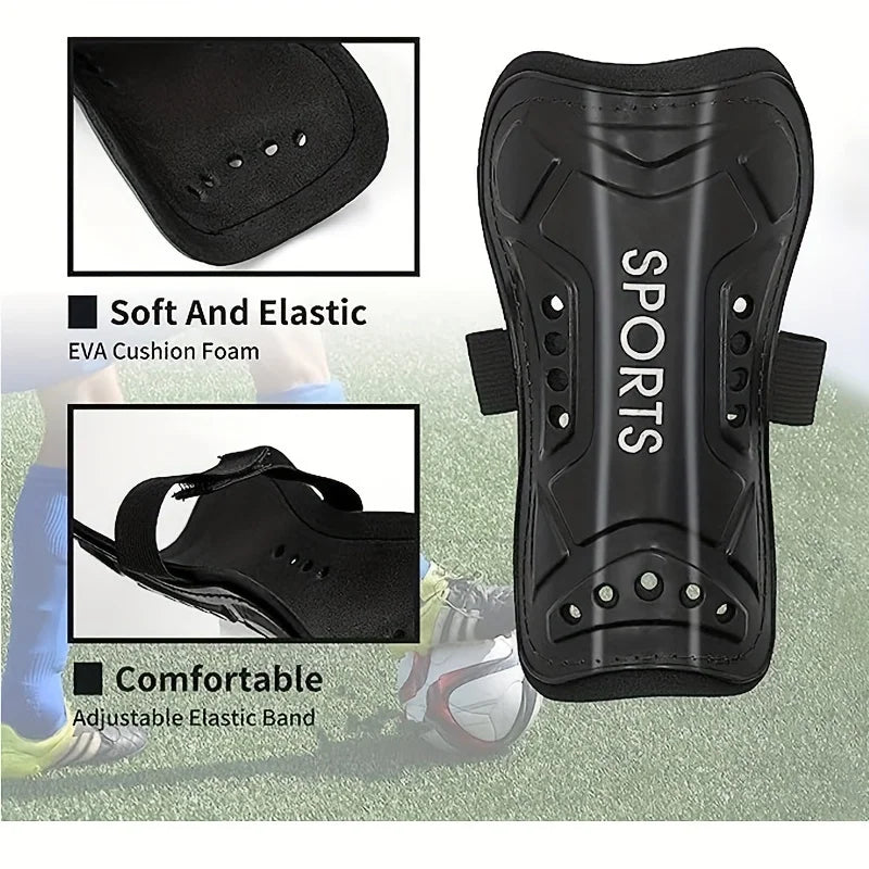 Youth football leg guards, 1 pair of leg guards, football equipment for matches, breathable and durable calf equipment