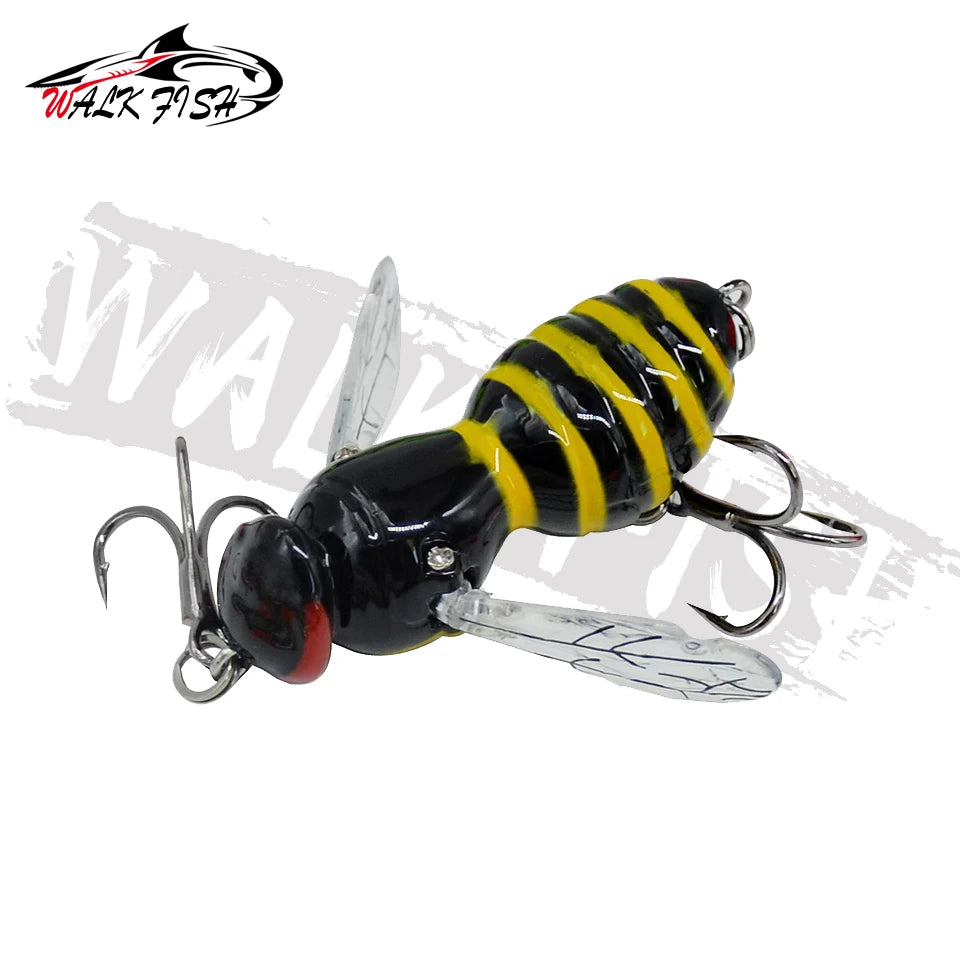 WALK FISH 4.5g 40mm Insect Lure Fishing Lures Bionic Swimbaits Wobblers Sea Bass Fishing Artificial Bait Hard Baits Bass Pike