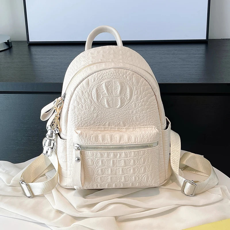 Women's Backpack Ladies Big Bagpack for Teenager Girl PU Leather Large Capacity Shoulder Bags for Women 2024 Mochilas Feminina