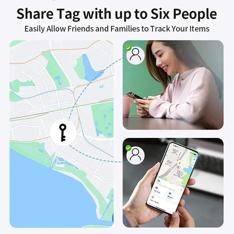 4-Pack IOS GPS Smart Tag for Find My Tracker Kits with Strong Magnetic Suction Silicone Shell Anti-loss for Pet CarSmart Tracker