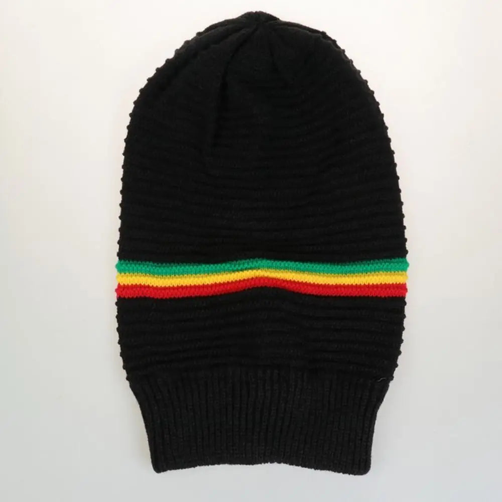 Beanies Pullover Weaving Reggae Hat Striped Color Hip Hop Hat Jamaica Knitted Hat Warm Comfortable Skull Caps Winter Autumn