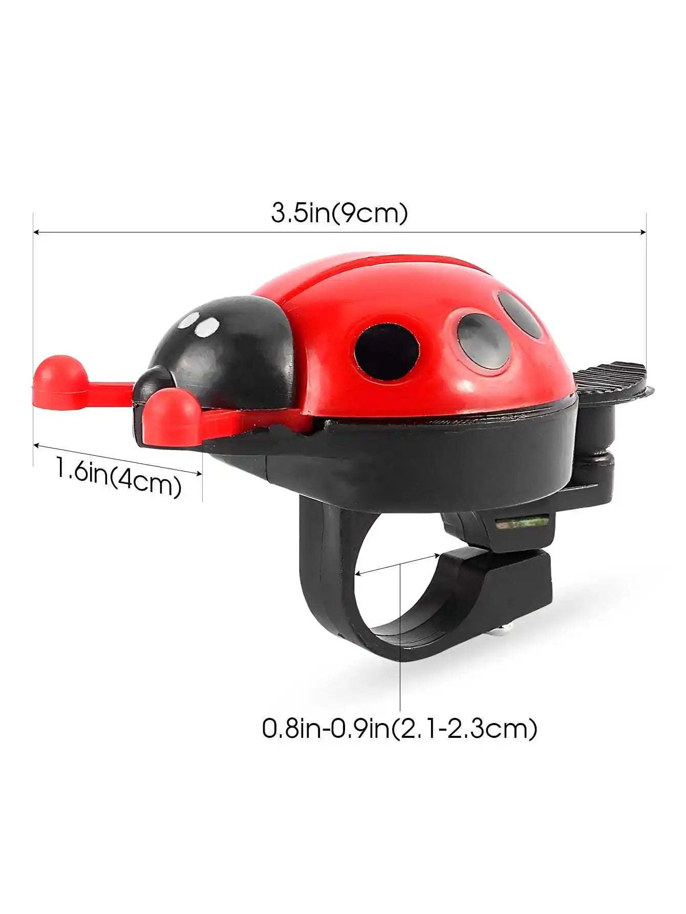 Bicycle Bell Cute Children's Ladybug-Shaped Bicycle Accessory Available in Multiple Colors Suitable for Use While Riding