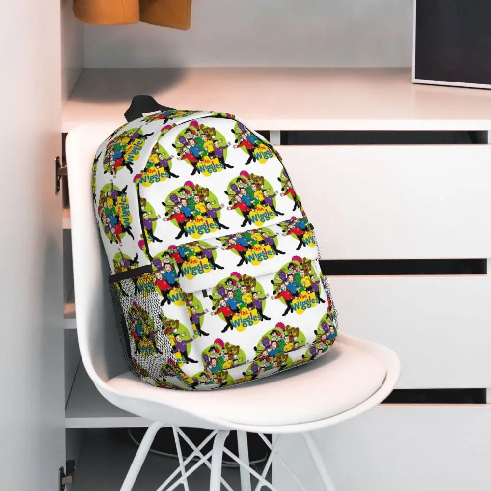 The Wiggles Tv Show Music Band Backpack Student Boys Girls BookBag Children School Bag Computer Shoulder Bags for Men Women