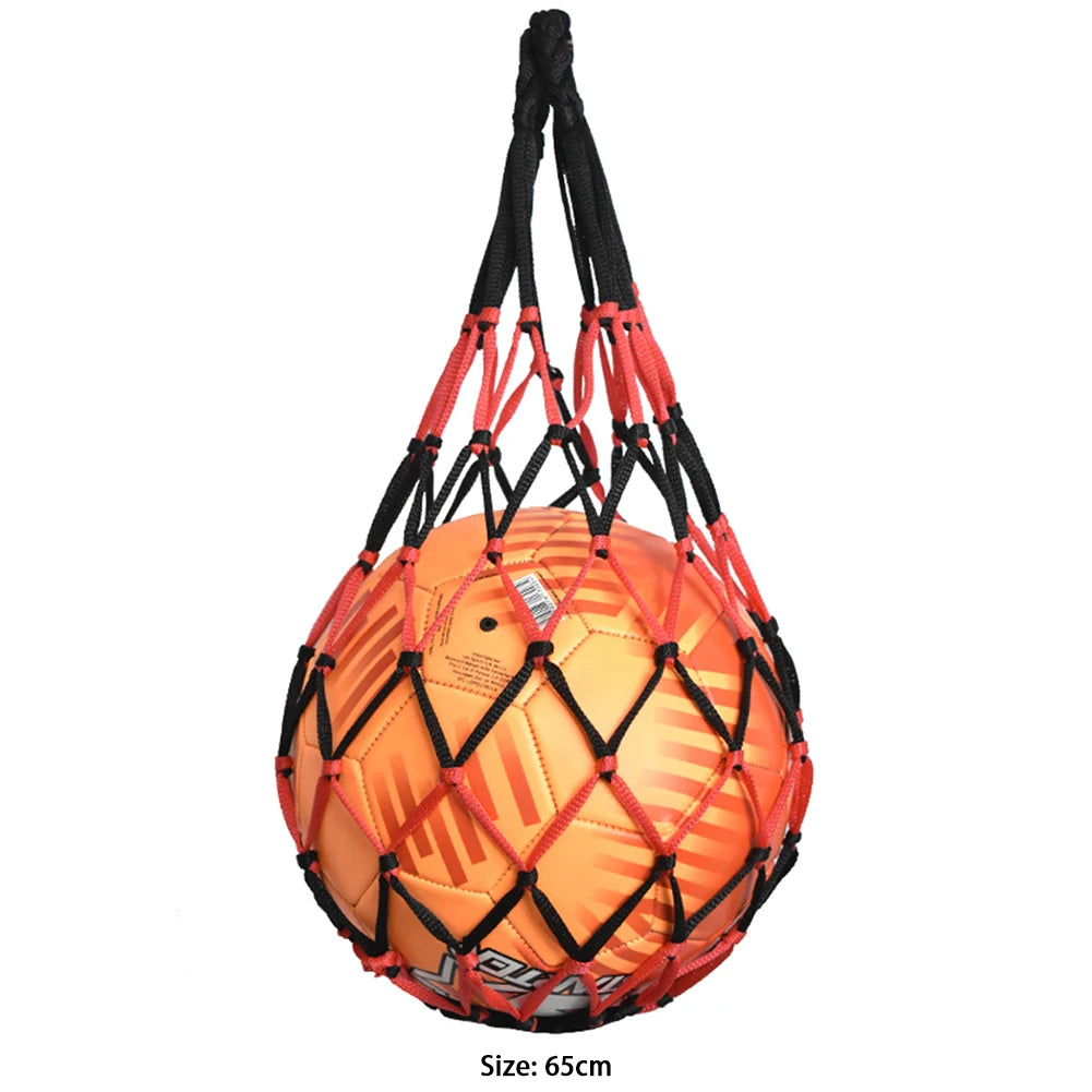 Sports Ball Holder Youth Football Self Trainer Football Net Bag Sports Mesh Equipment for Carrying Basketball Volleyball Soccer