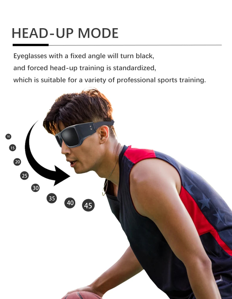 Training sports glasses can be used in basketball, football, badminton and other scenarios to exercise reaction ability