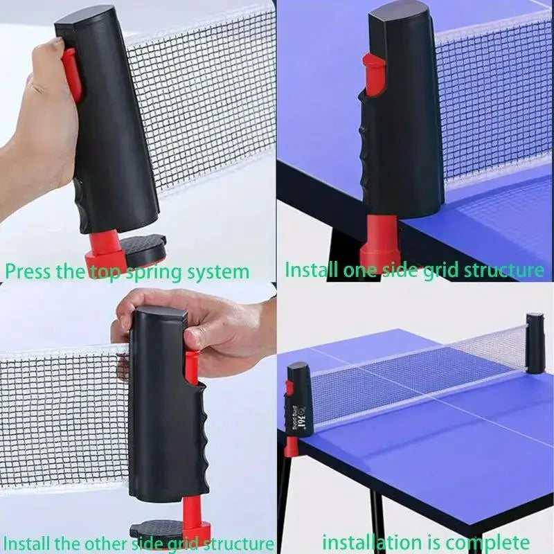 Table Tennis Net Anywhere Retractable Rack Sports Portable Replacement Ping Pong Post Net Exercise Accessories Equipments
