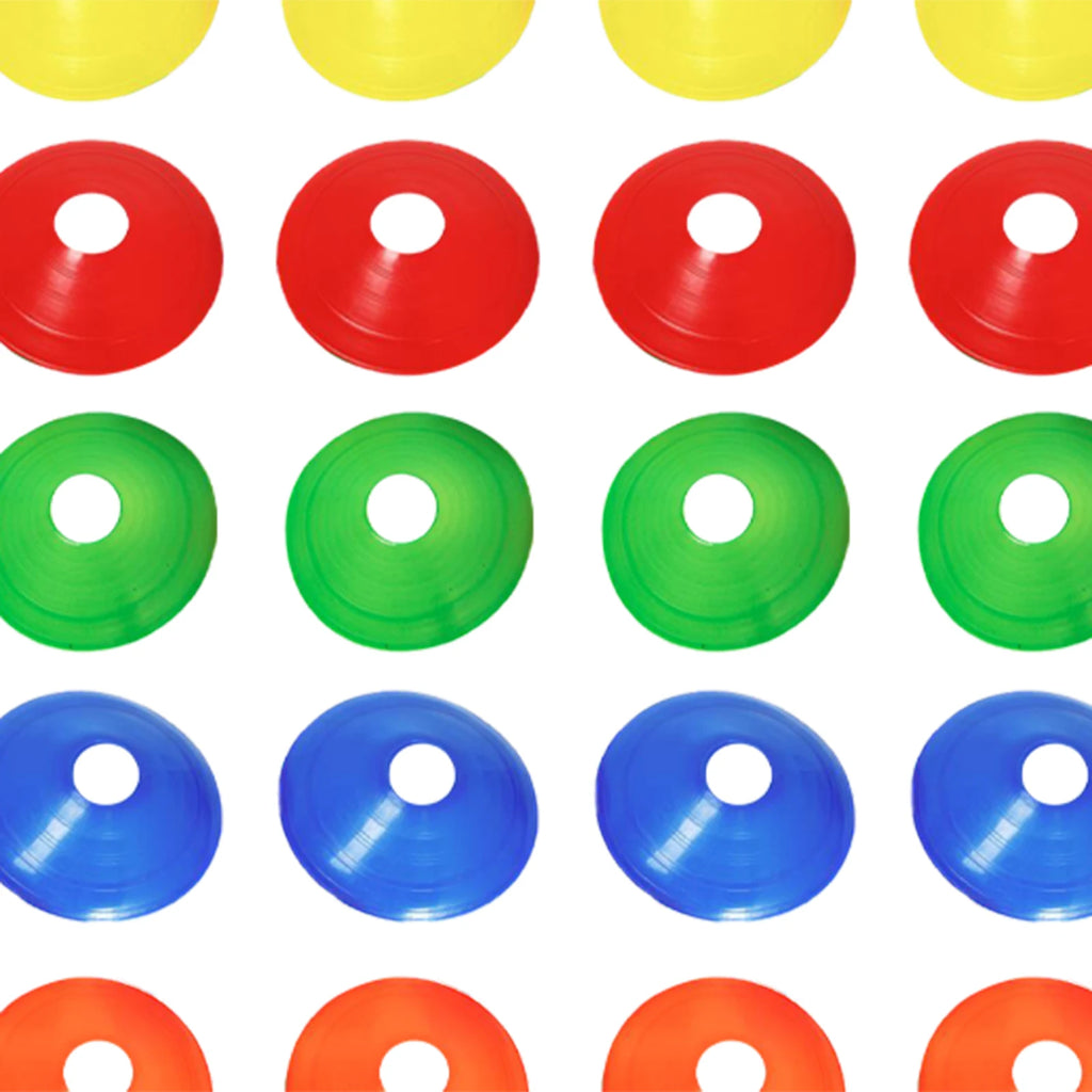 50Pcs/Set Soccer Cones Practice Equipment Supplies Portable Cross Training for Games Coaching Football Garden Outdoor Activities