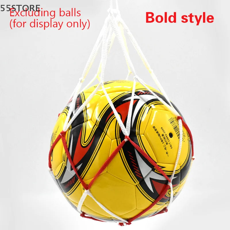 Football Net Bag Nylon Bold Storage Single Ball Carry Portable Equipment Outdoor Sports Soccer Basketball Volleyball