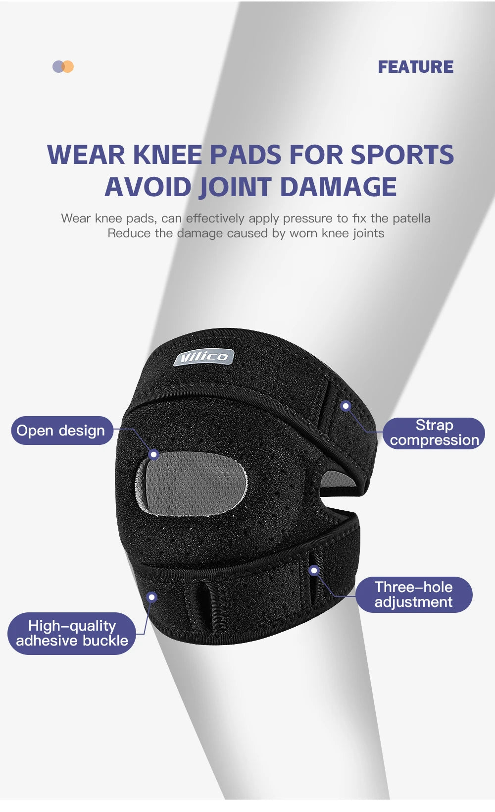 Sports Patella Strap Running Jump Rope Fitness Knee Protection Meniscus Professional Equipment Knee Protectors