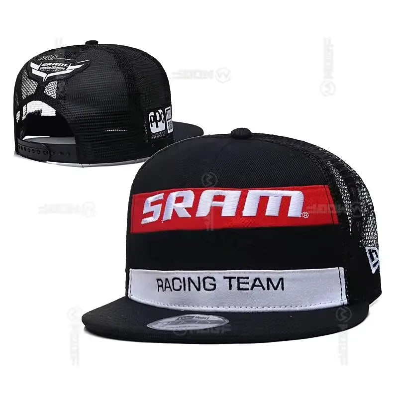 New For SRAM Baseball Cap Unisex F1 racing team hats outdoor sports shade hats riding hats men and women's casual hats snapback