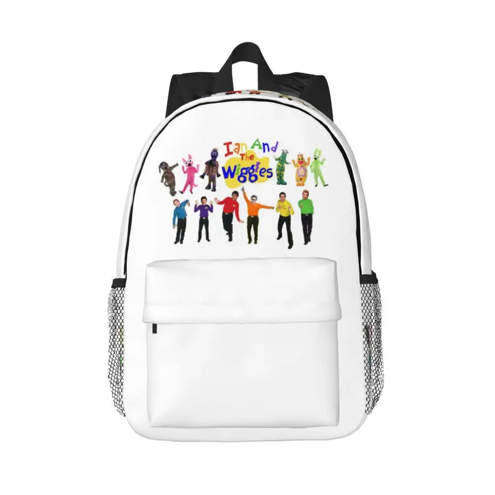 The Wiggles Tv Show Music Band Backpack Student Boys Girls BookBag Children School Bag Computer Shoulder Bags for Men Women