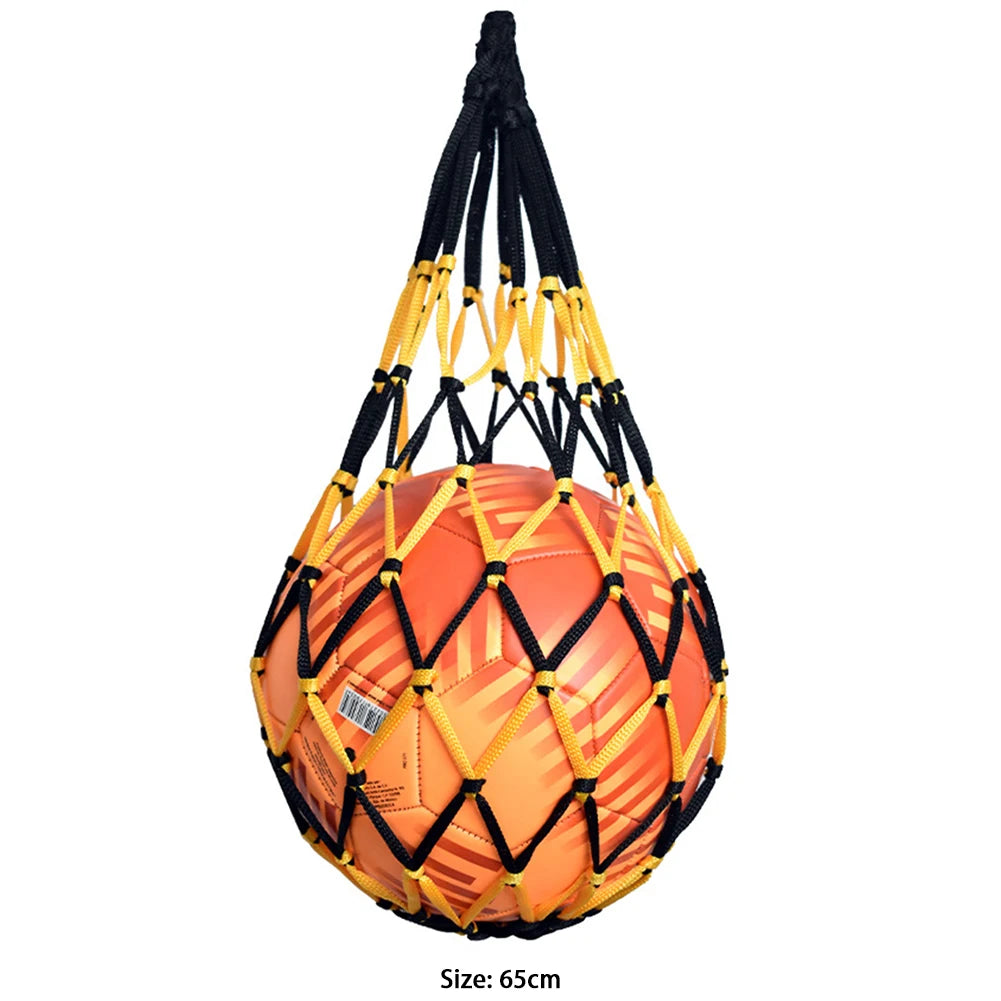 Sports Ball Holder Youth Football Self Trainer Football Net Bag Sports Mesh Equipment for Carrying Basketball Volleyball Soccer