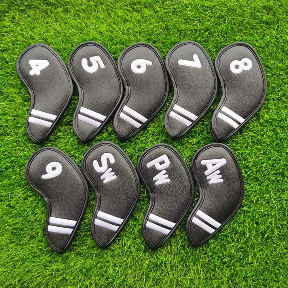 Accessories Embroidery Golf Training Equipment Protective Cover Golf Headcovers Head Cover Golf Club Cover Golf Iron Headcover