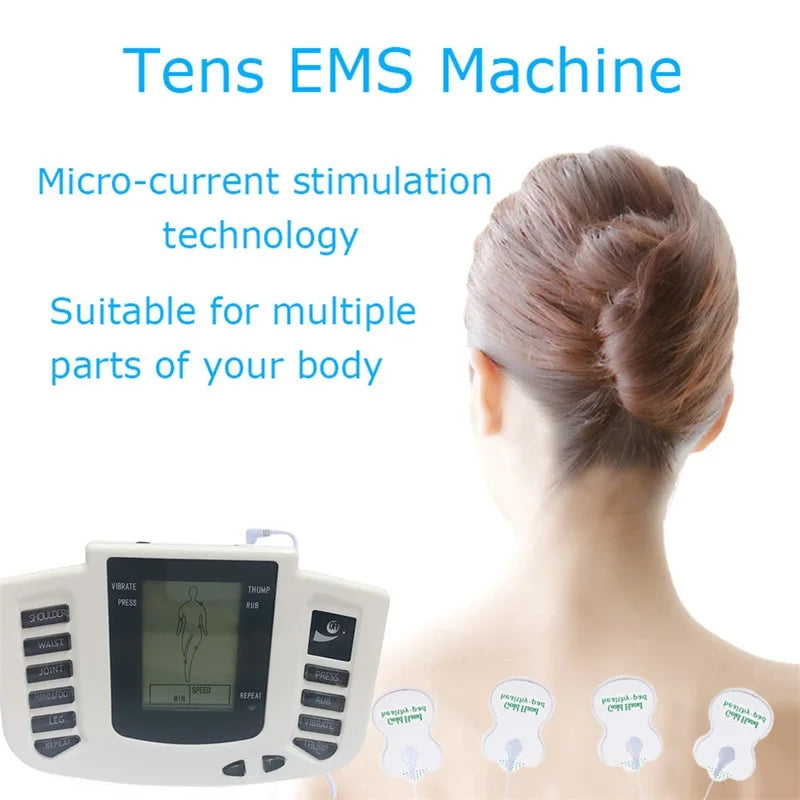 Physiotherapy Tens Equipment for Body Back Foot Massager Eletric Muscle Stimulator EMS Tens Machine Massage Tools Health Care