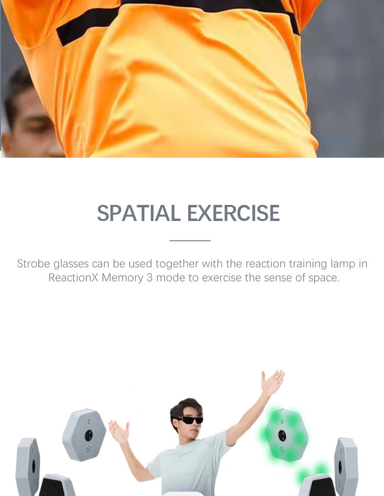 Training sports glasses can be used in basketball, football, badminton and other scenarios to exercise reaction ability
