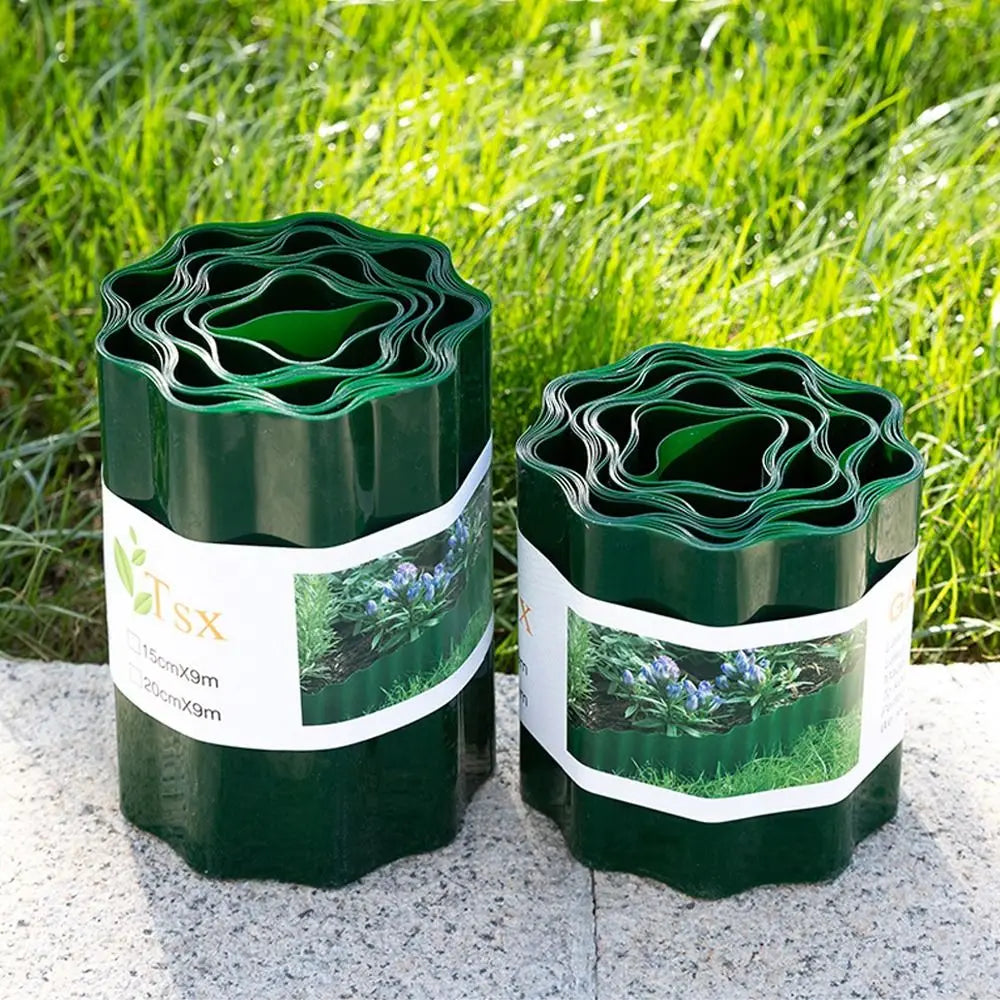 Bendable Plastic Garden Fence Moisture-resistant Cuttable Lawn Border Fence Weatherproof Flower Bed Edging Fence Plant Landscape
