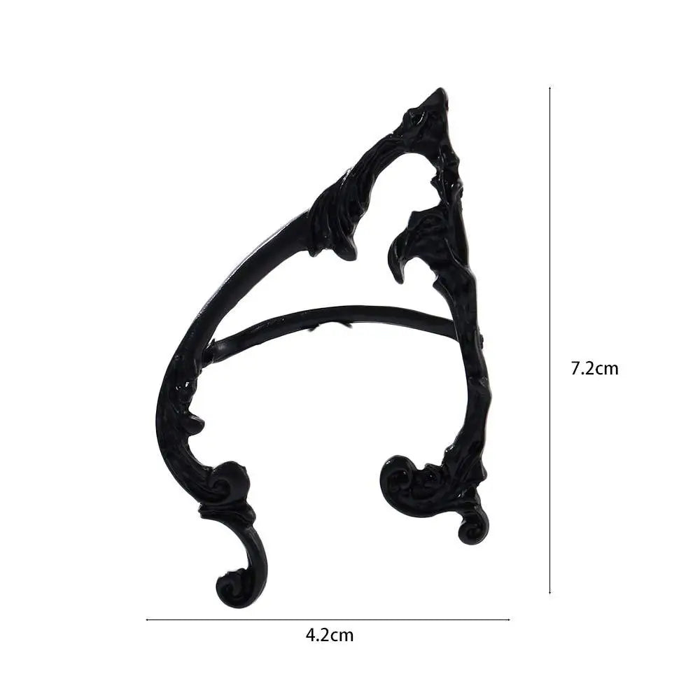 Ear Hook Clip Earrings Solid Color Fashion Design Gothic Elves Ear Cuff Women Earrings Korean Ear Bone Clip Pierced Earrings