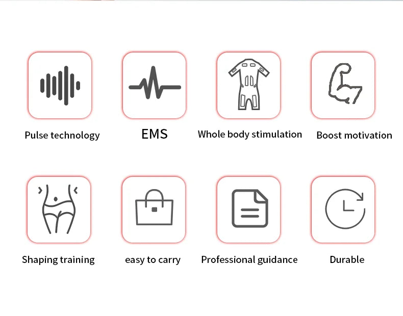 Fitness Club Coach Professional EMS Training Clothes Vest Electronic Set Wireless Control Rechargeable