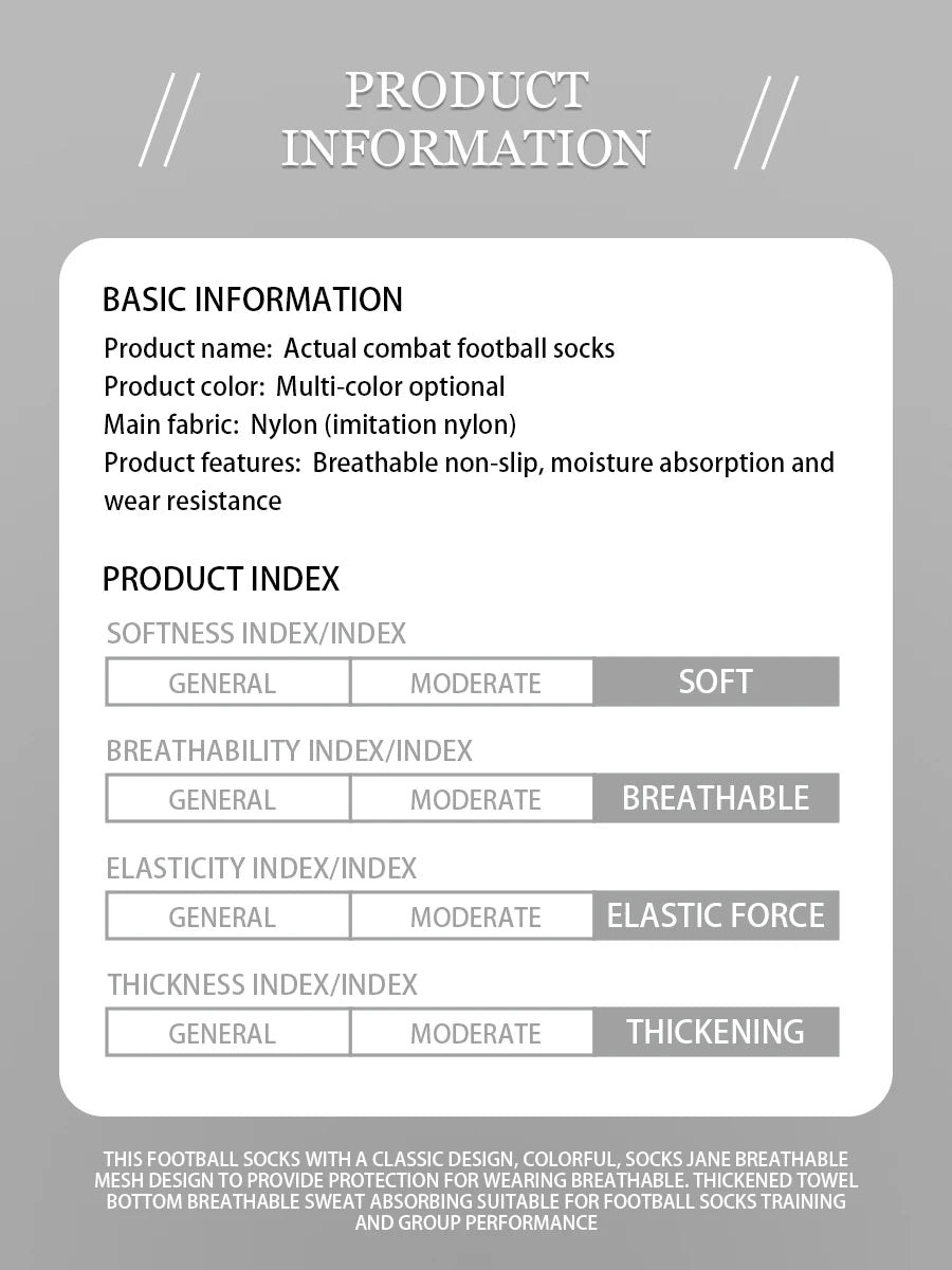 7 Set Sports Socks Football Socks Loogdeel Soccer Football Bandages Compression Stockings Bracer Football Bag Turban