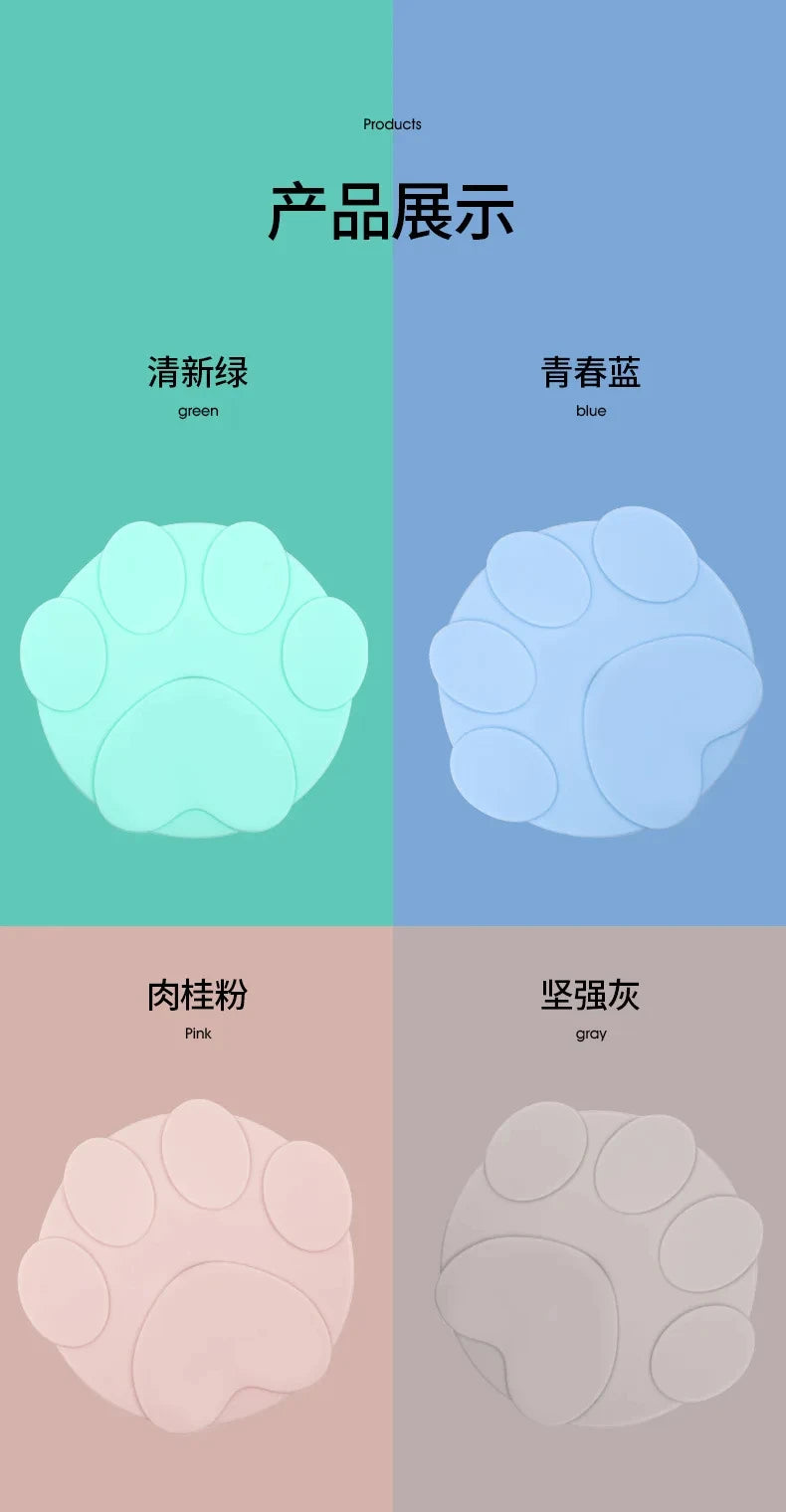Portable Silicone Canned Lid Spoon Reusable Cover Sealed Pet Food Can Lids For Puppy Cat and Dog Food Storage Fresh-Keeping Item