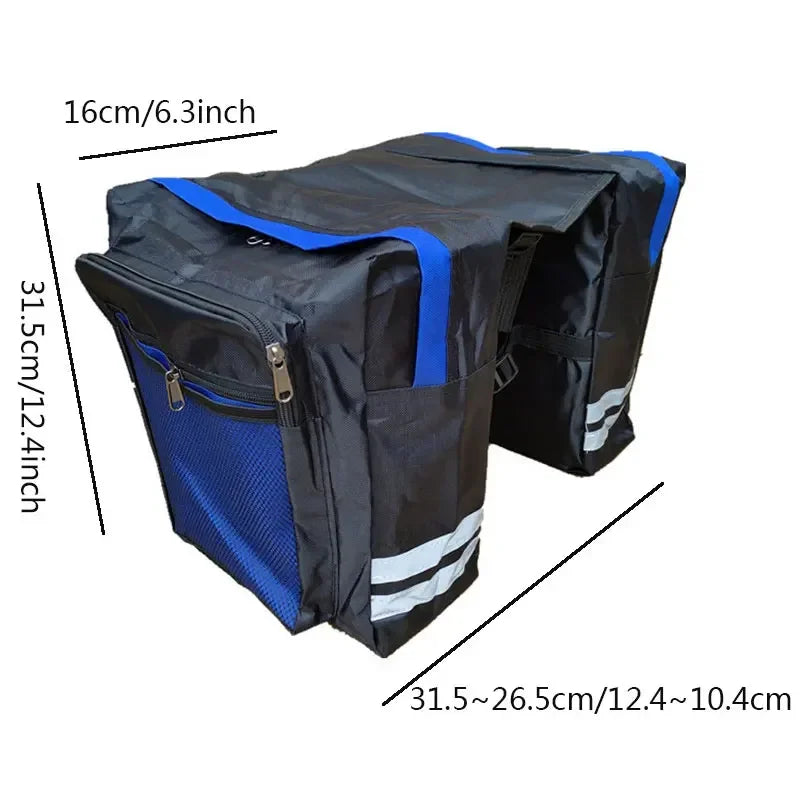 Bike Trunk Bag Luggage High-capacity Back Seat Double Side Cycling Bycicle Durable Travel